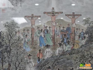 Illustration for article titled Here's Korean Jesus, Busy with Korean Stuff